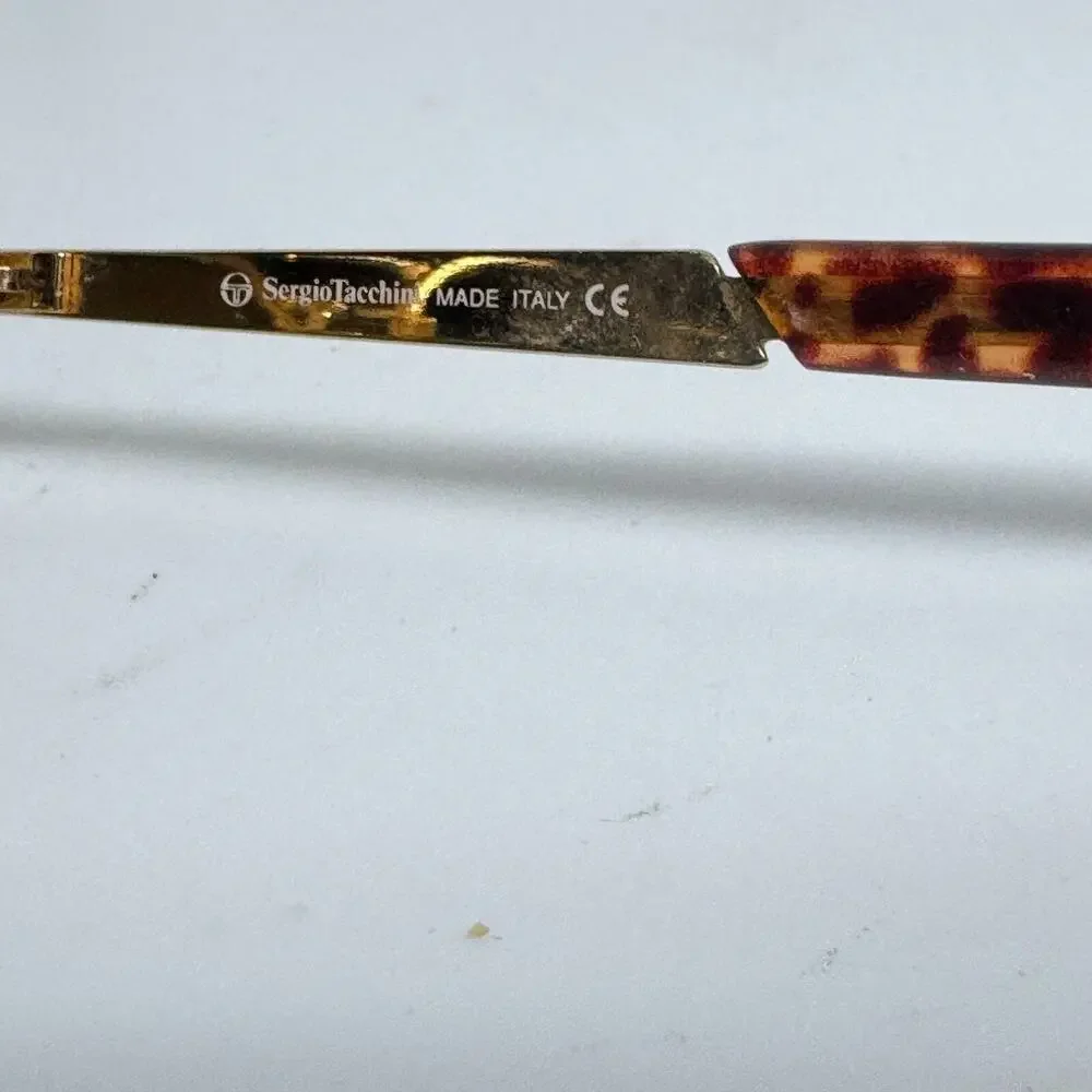 Sergio Tacchini S.T.‎ 1019-s T802 Eyeglasses Frames Gold Brown Tortoise H17471